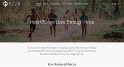 Desktop Screenshot of adoptonevillage.org